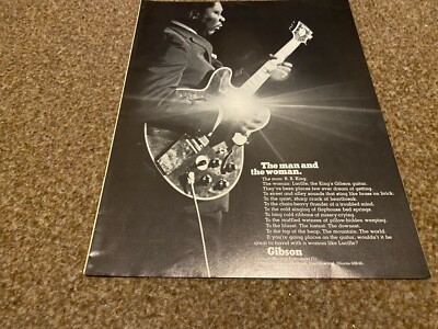 JBF18 WERBUNG 11X8 B. B. KING & HIS GIBSON LUCILLE GITARRE