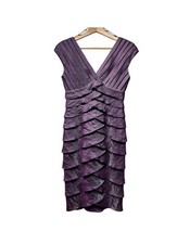 Adrianna Papell Shimmer  Tiered Dress