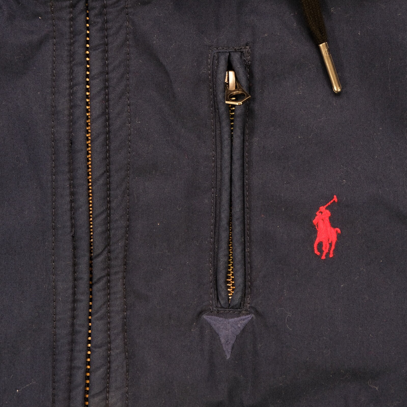 Rara giacca bomber vintage POLO RALPH LAUREN piccolo pony full zip pile anni 90 XL
