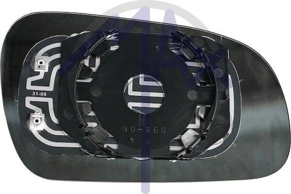 Espejo Retrovisor VOLKSWAGEN FOX 2005 Izquierdo Térmico Con Placa