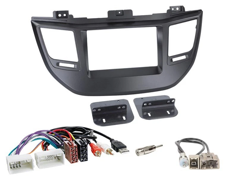 JVC KW-M180DBT 2DIN DAB+ Autoradio für Hyundai Tucson ab 2015 schwarz - Bild 2 von 4