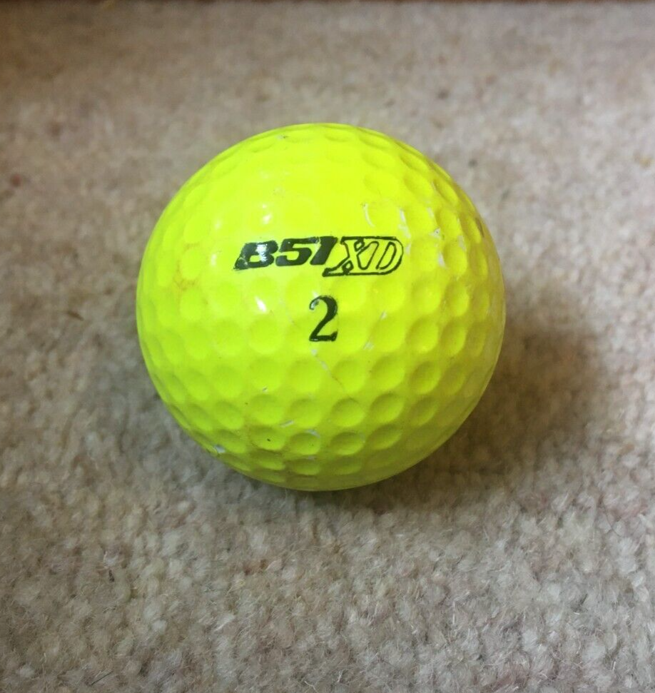 RETRO SLAZENGER B51XD YELLOW GOLF BALL | eBay UK