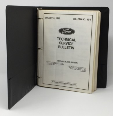 Lot of 8 1992 Ford Technical Service Bulletins from January-March | eBay