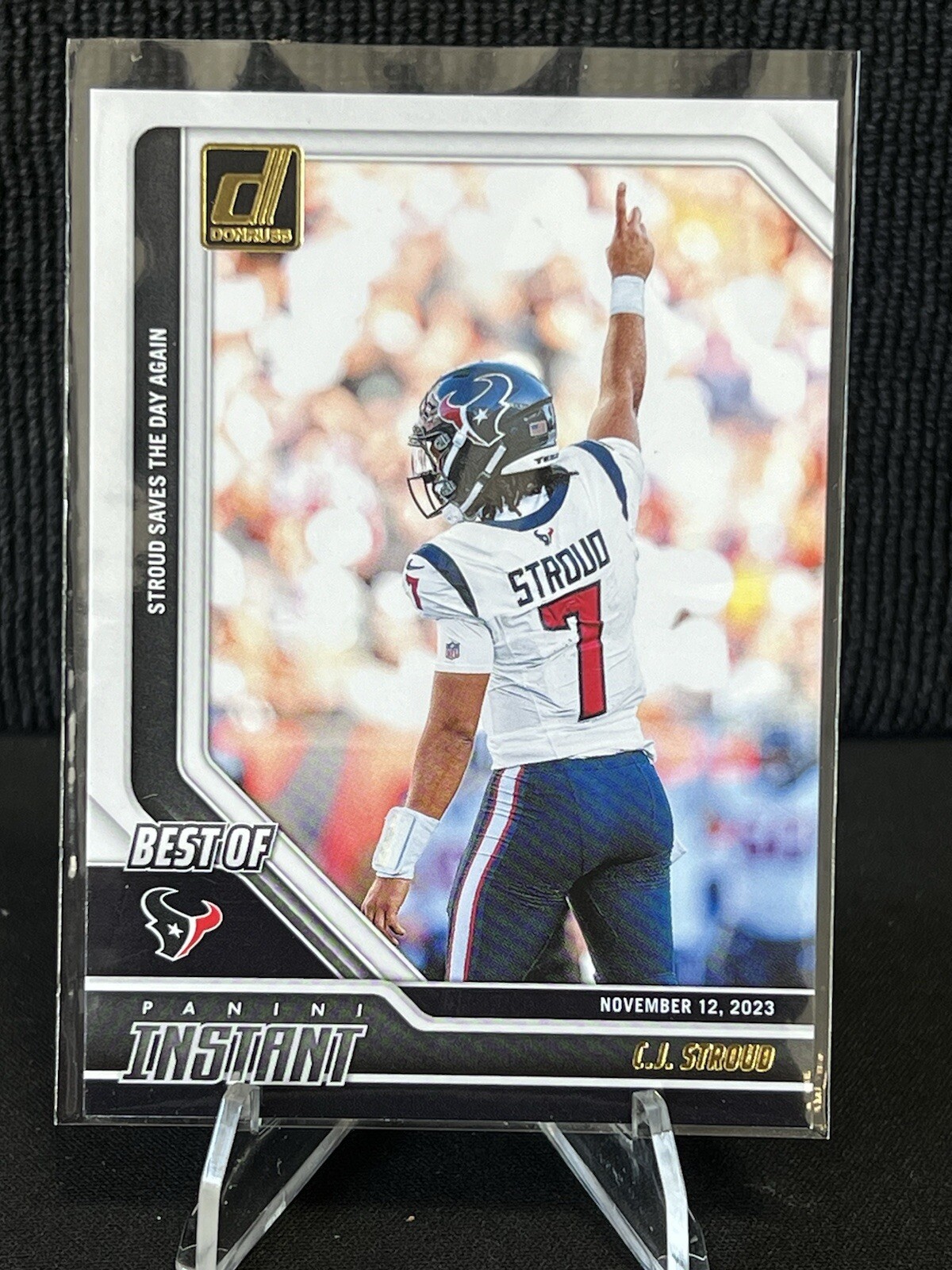 2024 Donruss CJ Stroud #1 Best Of Instant Rookie Card