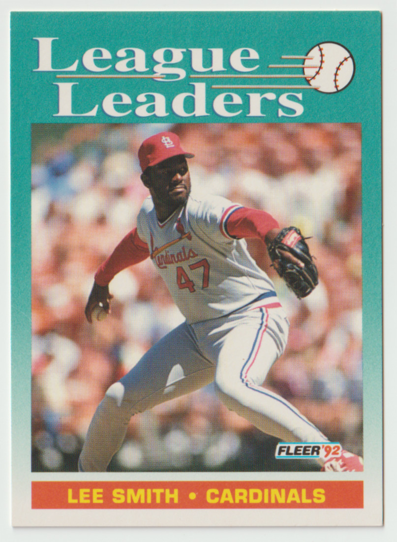 1992 Fleer Baseball #697 Lee Smith LL - St. Louis Cardinals