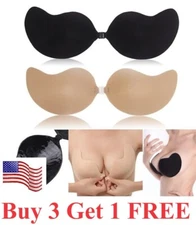 Silicone Gel Invisible Bra Self-adhesive Push Up Strapless Backless Stick On