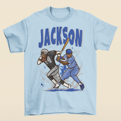 [NFL・MLB]Bo Jackson カリカチュアTシャツ Bo Jackson Baseball And Football Cartoon Style T-Shirt | eBay