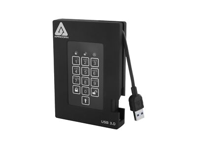 Apricorn 1TB Aegis Padlock Fortress FIPS 140-2 Level 2 Validated 256-Bit Encr...