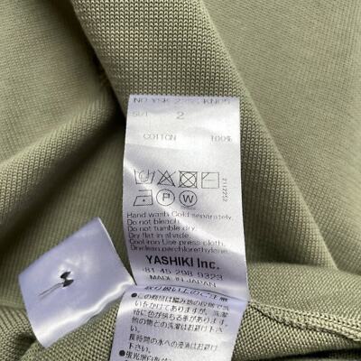 トップス yashiki Satoyuki Cardigan(MINT GREEN) Yashiki Satoyuki Cardigan Cotton Mint Sage Green Size 2
