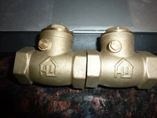 Brass/BRONZE 3/4"  Swing Check Valve 200 WOG LOT OF 2
