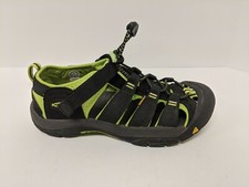 Keen Kids Newport H2 Sandals, Black/Lime Green, Youth 5