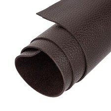 12''X24'' 2.0MM Genuine Dark Brown Leather Sheets for Craft - Natural Grain C...