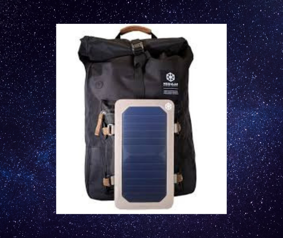 Portable Solar Charger Backpack -7W Solar Panel Charger Hiking Camping Rucksack