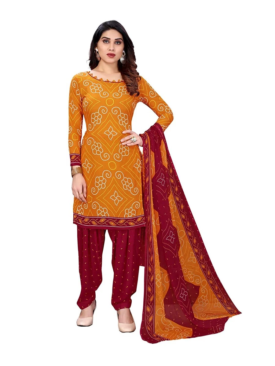 Crepe salwar suit sale