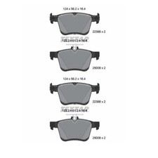 2x Textar 2238801 Bremsbelagsatz Scheibenbremse Hinten für VW T-ROC A11 D11
