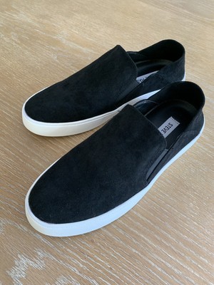 steve madden slip on sneakers suede