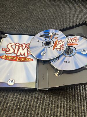 🔥🔥🔥2x The Sims Deluxe Edition PC CD-ROM Complete Untested