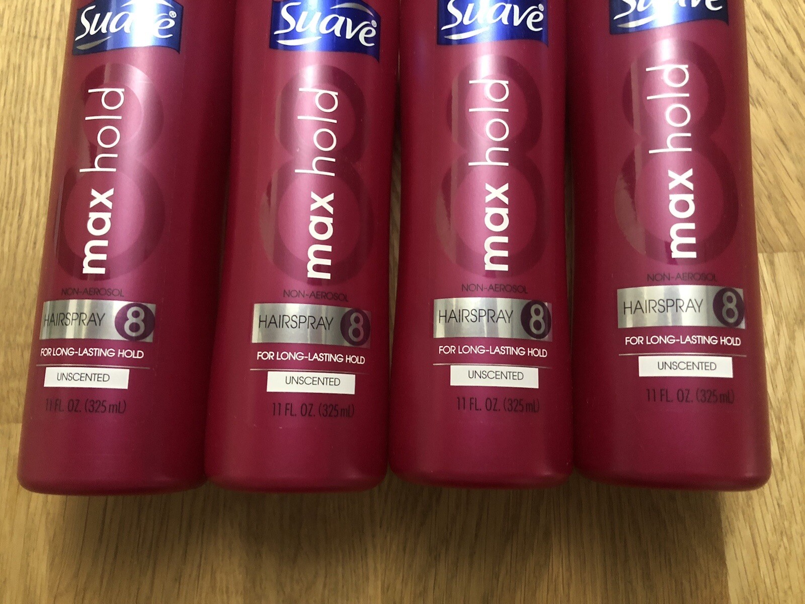 Pack of 4 SUAVE Max Hold Hair Spray Long Lasting 11 fl Oz Unscented Non Aerosol eBay