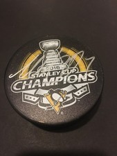 2016 STANLEY CUP MATT CULLEN #7 PITTSBURGH PENGUINS SIGNED HOCKEY PUCK 