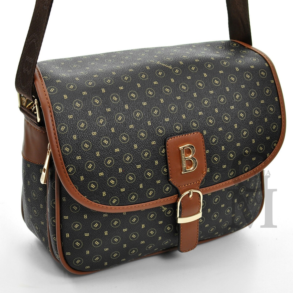 Barabum Borsa A Tracolla Hobo Retrò In Pelle Vegana Con 2 Cinghie - Pochette Donna Y2K