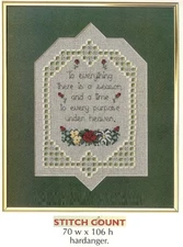 THERE IS A SEASON  - CROSS STITCH/HARDANGER PATTERN ONLY  HM SYR