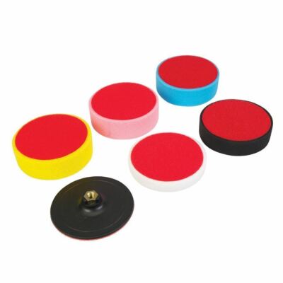 Silverline 285024 Klett-Polierschaumkopf-Set 6-teilig 150 x 50 mm