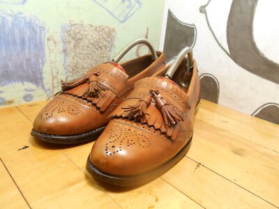 Allen Edmonds Bridgeton Leather Loafer Dress‎ Shoes Brown Mens 9 C Allen Edmonds Mens 9 Bridgeton Loafer Walnut Brown Leather  main image 2