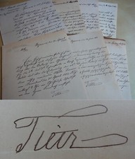 7 Letters BOJANOWO 1888-1893, District Commissarius on School in LANG GUHLE