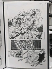 XO MANOWAR#23 Pg 6 Vol 3  Valiant Armor Transforming page,Huge  Orig. Splash Art