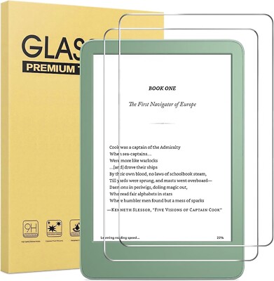New Amazon Kindle 6'''(11th Generation 2024/2022) Tempered Glass Screen Protector