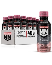 Muscle Milk Pro Series Protein Shake Slammin Strawberry, 40G Protein, 14 FL OZ