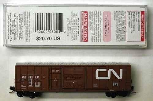 MTL Micro-Trains 26030 Canadian National CNA 553201 50 pies combo puerta boxcar | Zustand: New