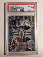 2019 Topps Greatness Returns Mike Trout Ronald Acuna GR17 Mint PSA 9 POP 6