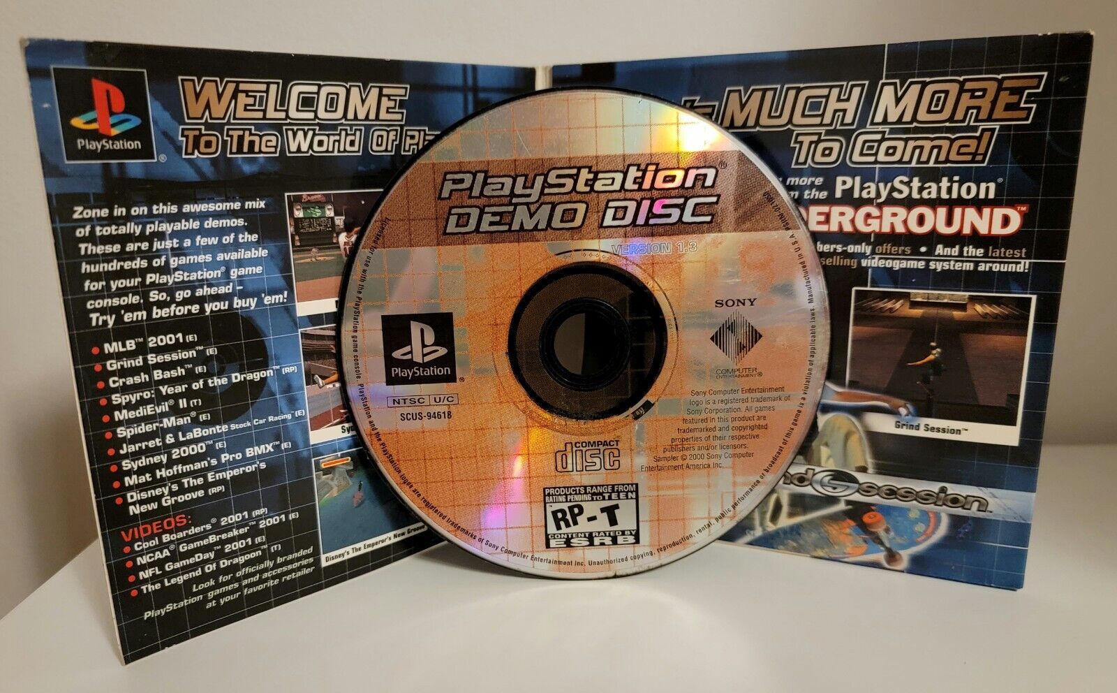 PlayStation Underground Demo Disc Version 1.3 (Sony PS1) COMPLETE