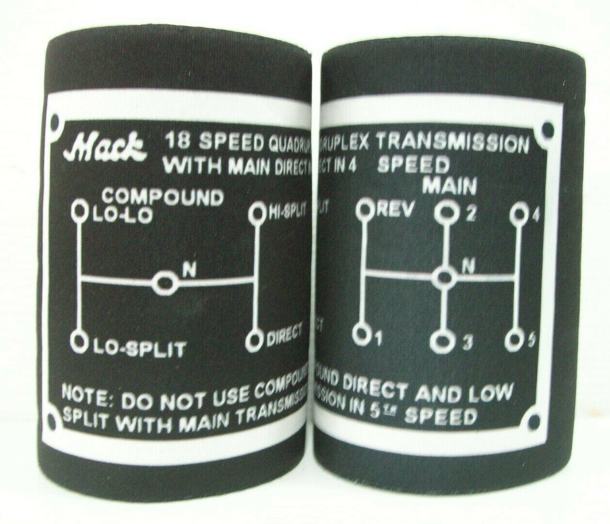 マックページ MACK TRUCK QUAD BOX GEAR SHIFT PATTERN IMAGE CAN & STUBBY