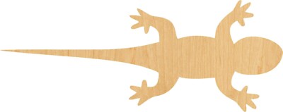Lizard Laser Cut Out Wood Shape Craft Supply - Woodcraft Cutout