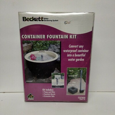 VTG Beckett Container Fountain Kit New Sealed Box