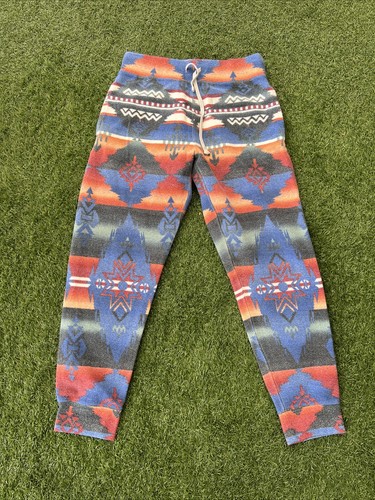 Polo Ralph Lauren Southwestern Aztec Fleece Joggers Sweatpants Small - 第 1/12 張圖片
