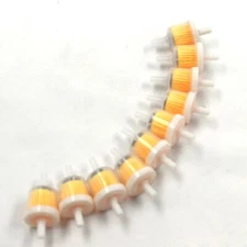 10 Pack Of Universal 1/4" X   In-Line Fuel Filters 6.1 x 4.4 x 2.5 inch