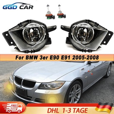 Für 06-08 BMW E90 E91 328i 330i Nebelscheinwerfer Limousine Klarglas Stoßstange