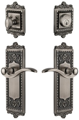 Grandeur WINBEL_SP_ESET_238 Windsor Solid Brass Right Handed - Grey