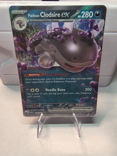 Pokemon TCG Paldean Clodsire ex 59/91 Paldean Fates Near Mint NM
