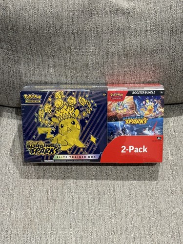 Pokemon Surging Sparks Elite Trainer Box & Booster Bundle (Costco 2-Pack)