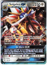 Solgaleo GX 89/149 Sun & Moon Base Set Ultra Rare Holo