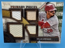 2025 Topps Museum Collection Nolan Arenado Quad Game-Used Relic 1/75 Bookend