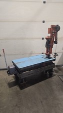 EPEL Mobile Hydraulic Scissor Lift Table With Lucas Swing Lift Hydraulic Cran