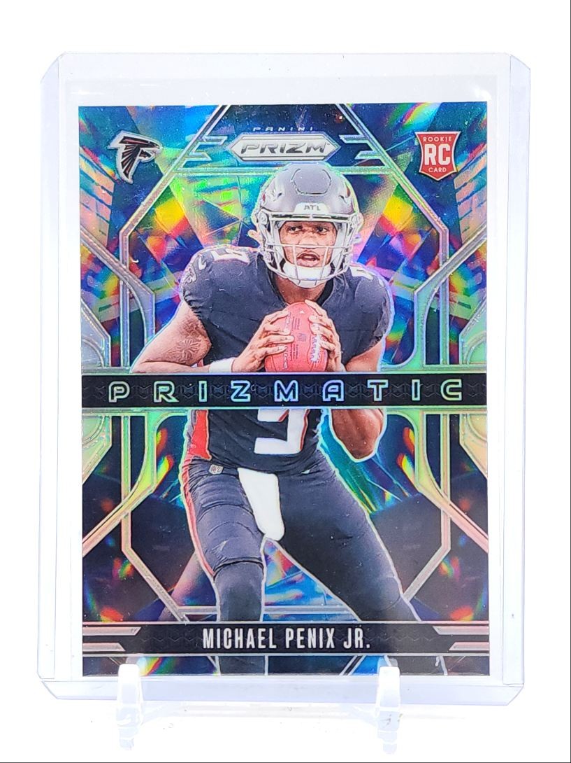 MICHAEL PENIX JR. 2024 PANINI PRIZM PRIZMATIC ROOKIE SILVER FALCONS RC Q0190