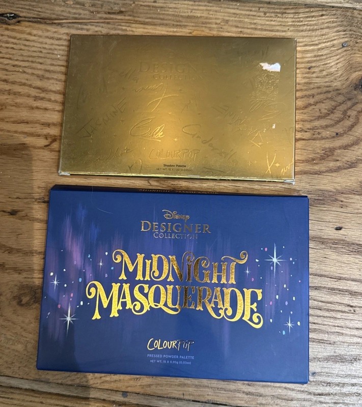 NEW Colourpop Disney Designer Midnight Masquerade And Princess Thing Palettes