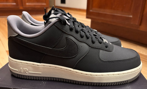 Nike Air Force 1 '07 LV8 Black Flat Pewter FZ5225 001 Men's Size 10.5 - B GRADE