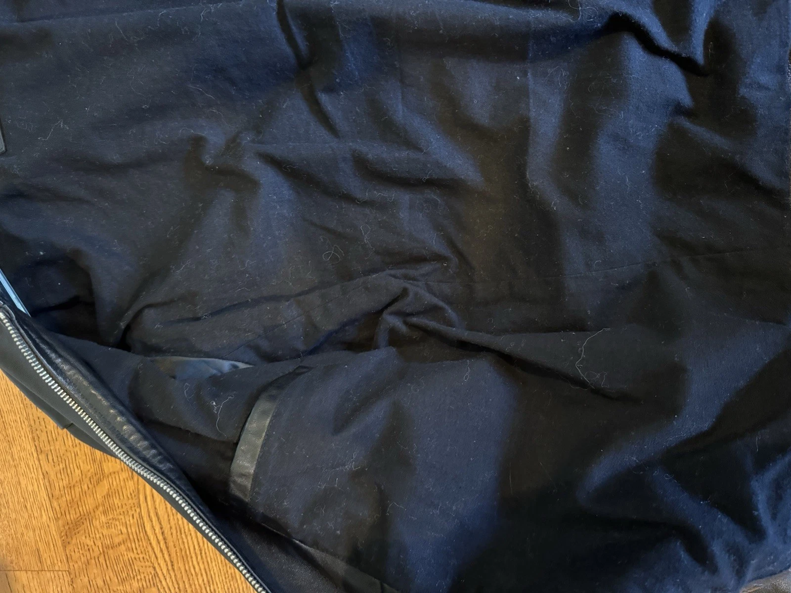 ALLSAINTS Cora Leather Jacket Size  M   BLACK image 5